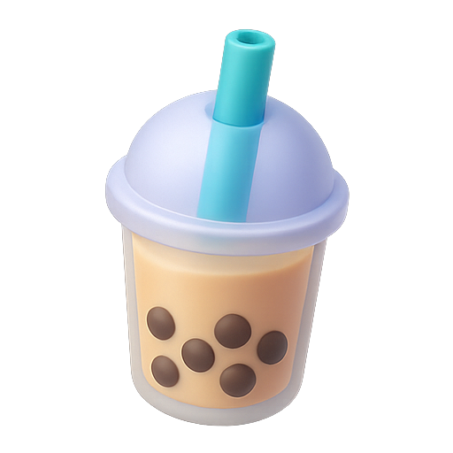 Boba, tea, drink icon