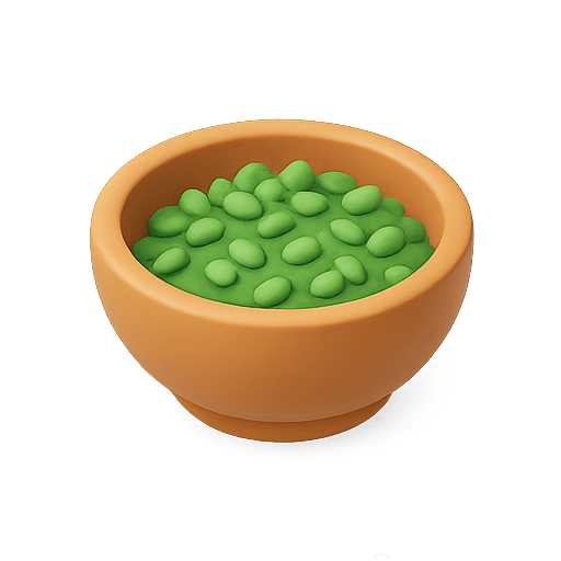 Bowl, peas, food icon