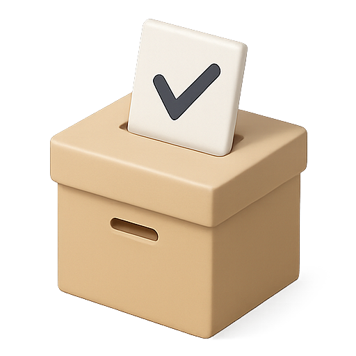 Ballot, voting, election icon