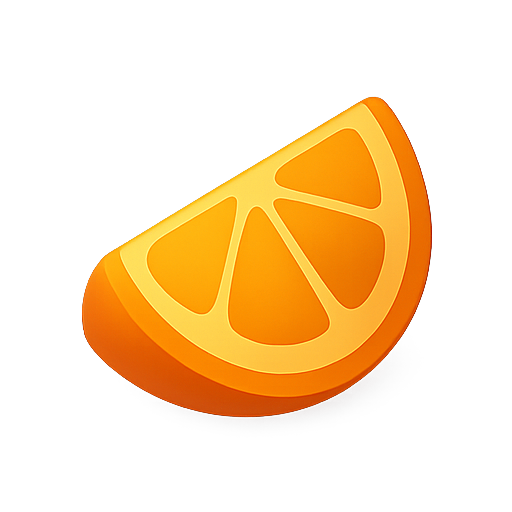 Orange, fruit, slice icon