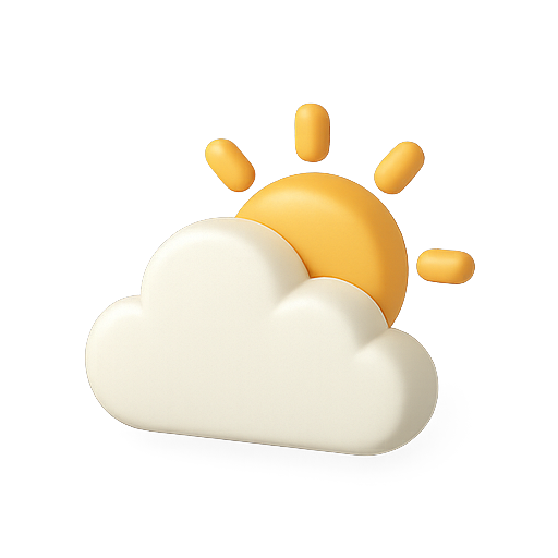 Sun, cloud, weather icon