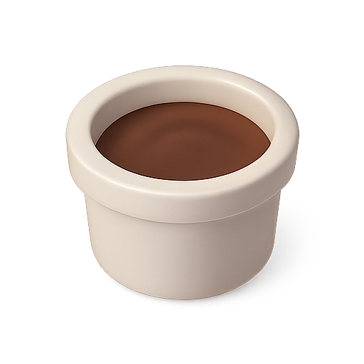 Container, 3d, brown icon