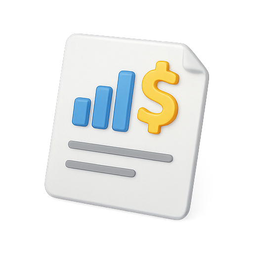 Finance, analytics, business icon