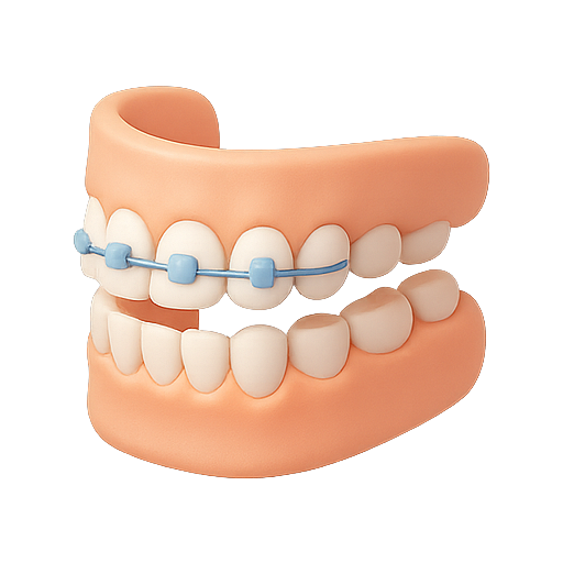 Teeth, braces, dental icon