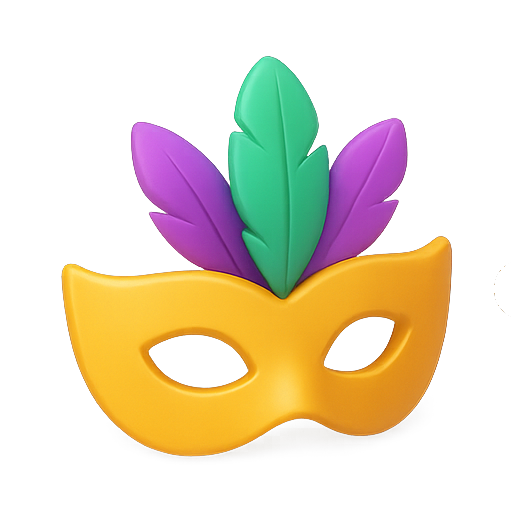 Mask, carnival, festive icon