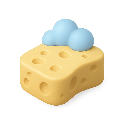 Cheese, 3d, cartoon icon