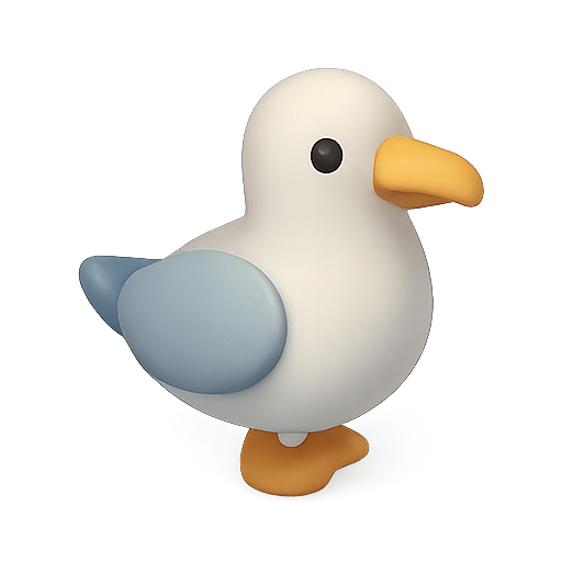 Bird, 3d model, character icon