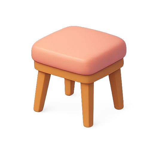 Stool, chair, furniture icon