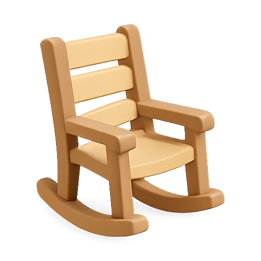 rocking chair, 3d model, toy