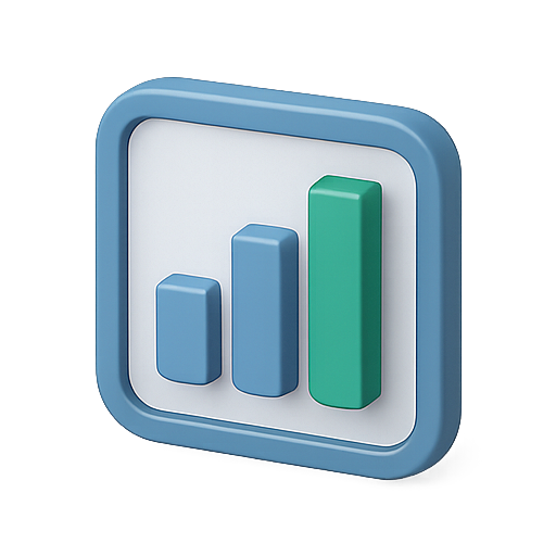 Bar graph, chart, analytics icon
