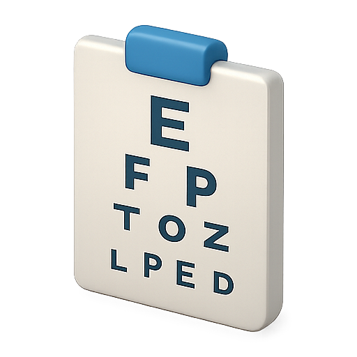 eye test, vision, chart