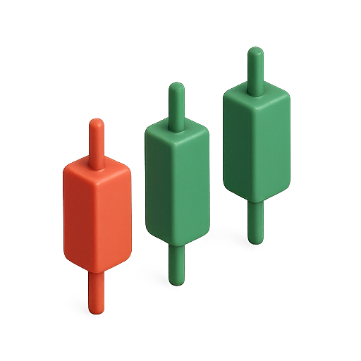 Candlestick, trading, finance icon