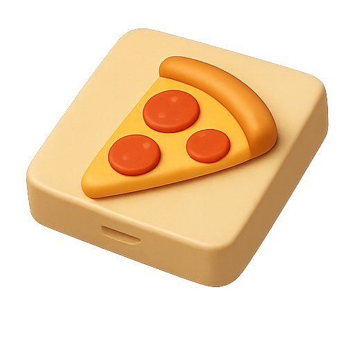 Pizza, 3d, food icon