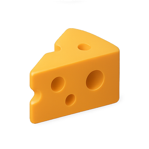 Cheese, food, 3d icon