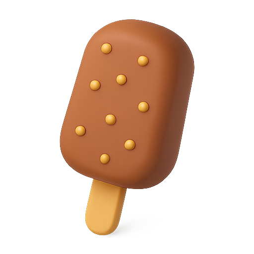 Popsicle, dessert, chocolate icon