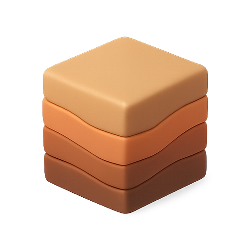 3d, stack, geometry icon