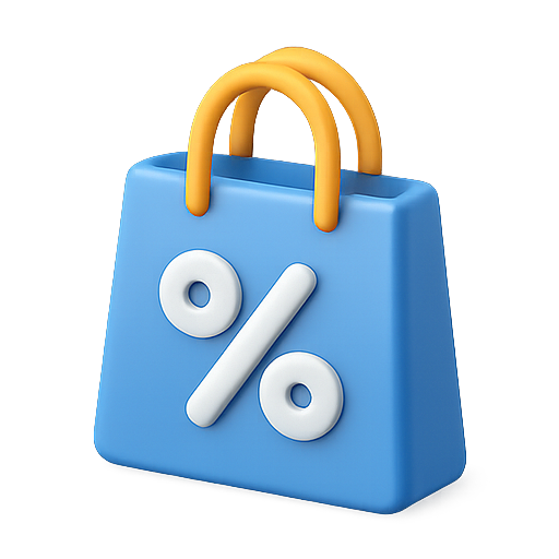 Shopping, discount, percentage icon