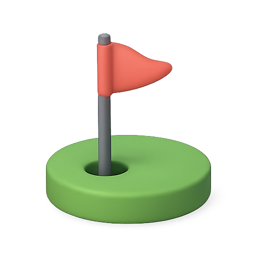 Flag, golf, game icon