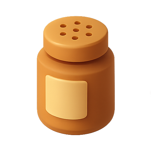 Salt, shaker, kitchen icon