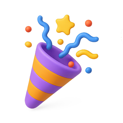 Party, celebration, colors icon