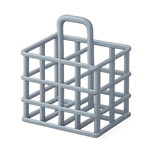 Shopping, basket, 3d icon