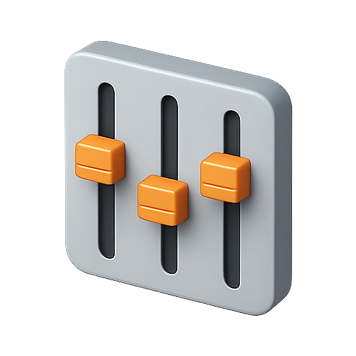 Adjustment, control, settings icon