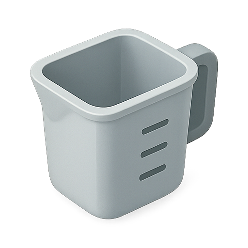 Measuring cup, kitchenware, food prep icon