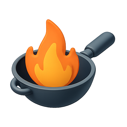 pan, fire, cooking