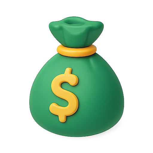 Money, bags, currency icon