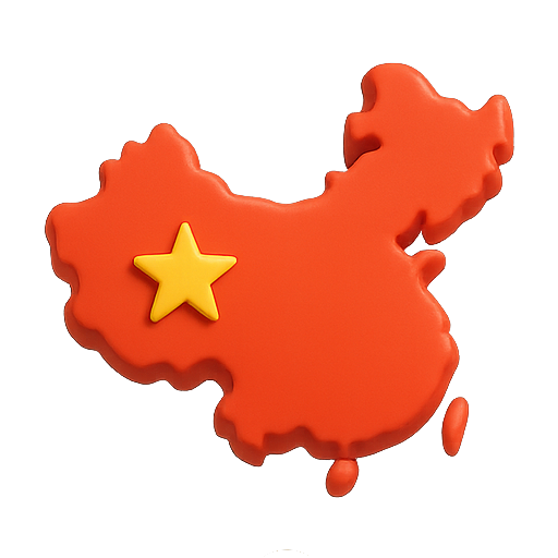 Map, china, star icon