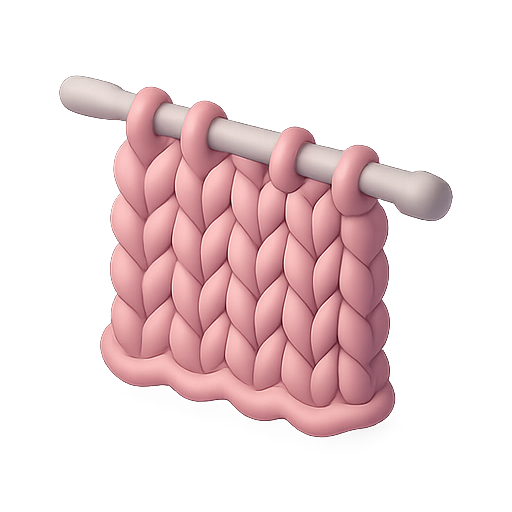 Knitting, crafts, yarn icon