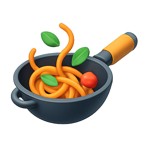 Pasta, noodles, bowl icon