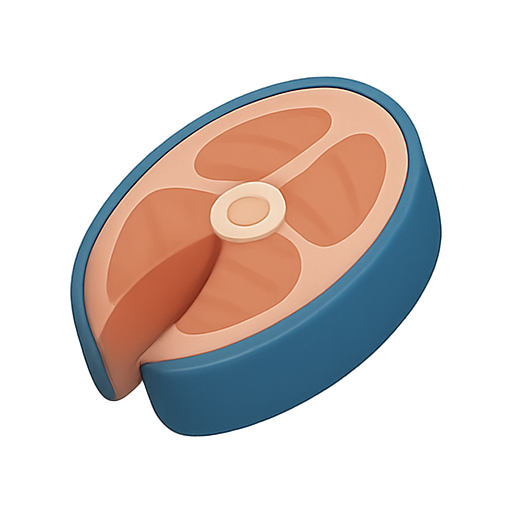 Meat, food, 3d model icon