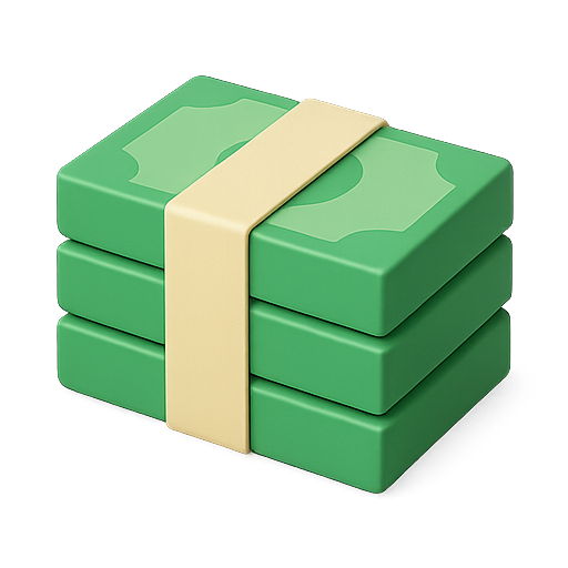 Money, cash, bills icon