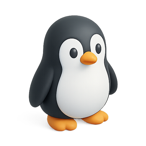 Penguin, 3d, character icon