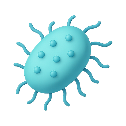 Bacteria, microorganism, health icon
