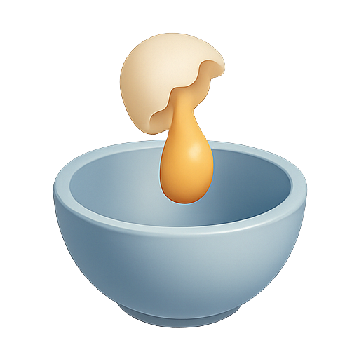 Egg, bowl, food icon
