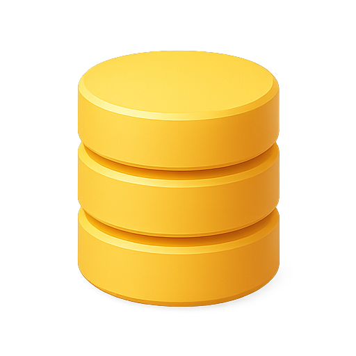 Database, storage, technology icon