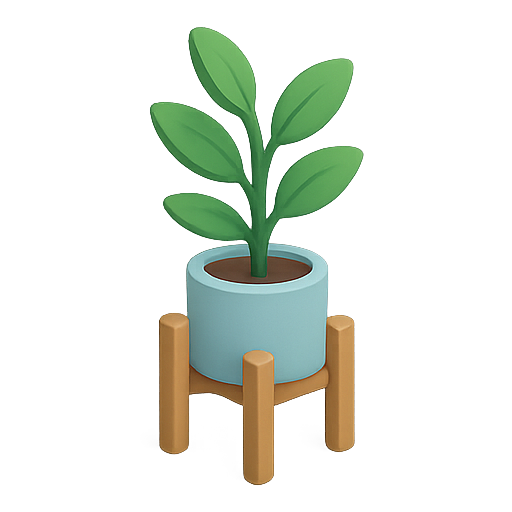 Plant, leaves, pot icon