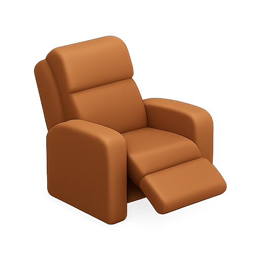 Recliner, furniture, seating icon