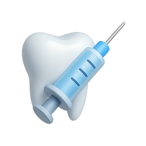 Tooth, syringe, dental icon