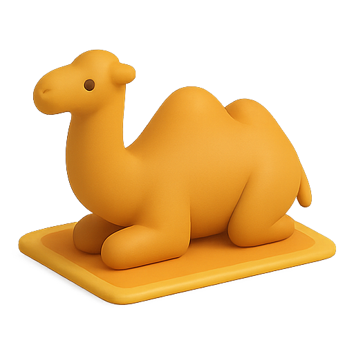Camel, 3d model, character icon