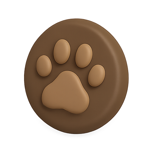 3d, paw, shape icon