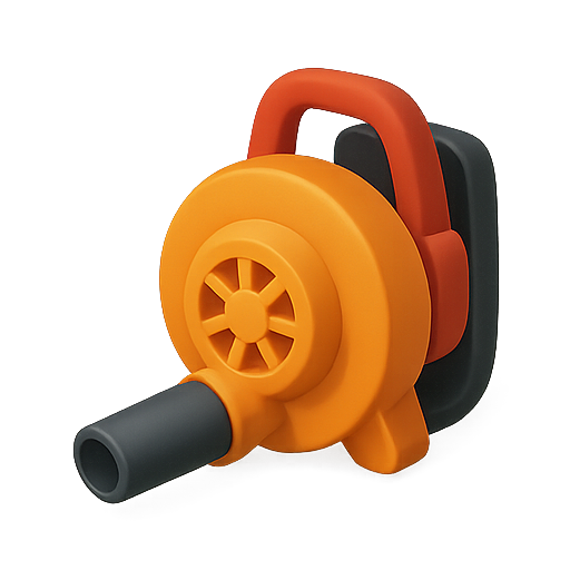 Blower, 3d, tool icon