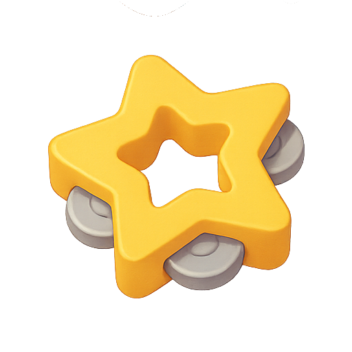 Star, 3d, yellow icon