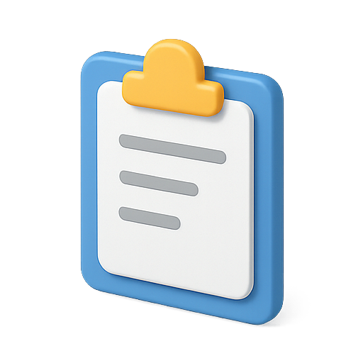 Clipboard, 3d, design icon
