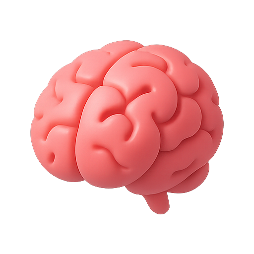 Brain, 3d, model icon