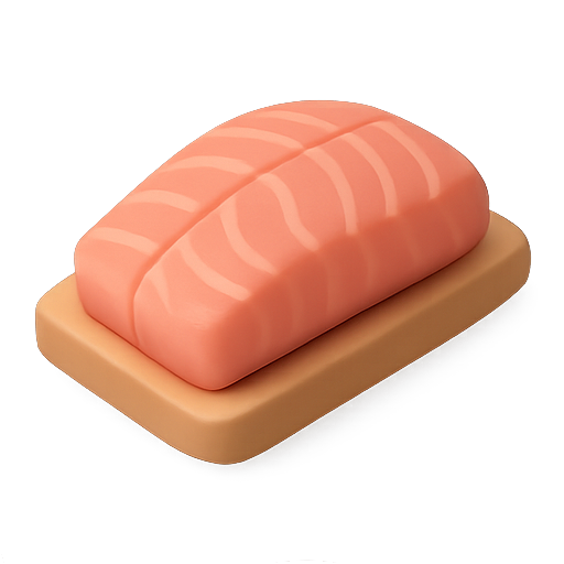 Sushi, food, 3d model icon