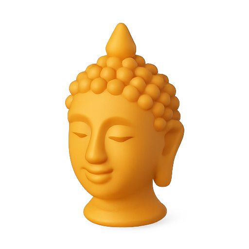 Buddha, sculpture, 3d model icon