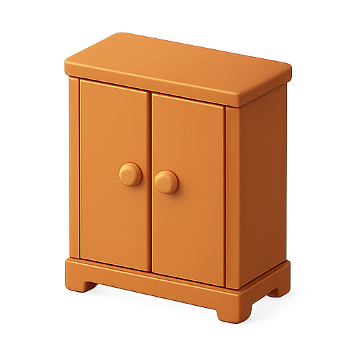 Cabinet, furniture, 3d model icon